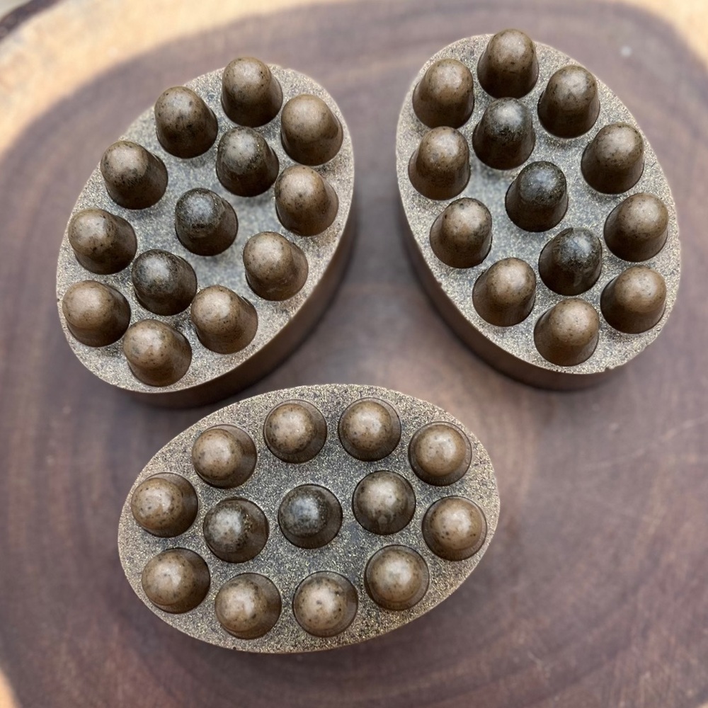 Banana with Coffee Grounds Massage Bar Soap Handmade, by me ❤️🍌☕️
